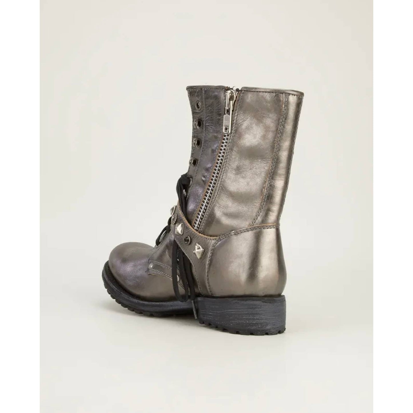 ASH Metallic Ryanna Metallic Studded Biker Boots Booties Size 39 9 $385 - Premium from Ash - Just $165.0! Shop now at Finds For You