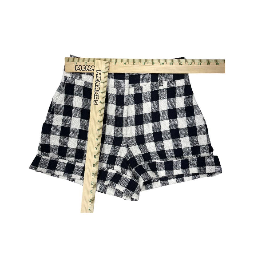 Veronica Beard Carito Gingham Shorts Size 4 Black White - Premium from VERONICA BEARD - Just $189.0! Shop now at Finds For You