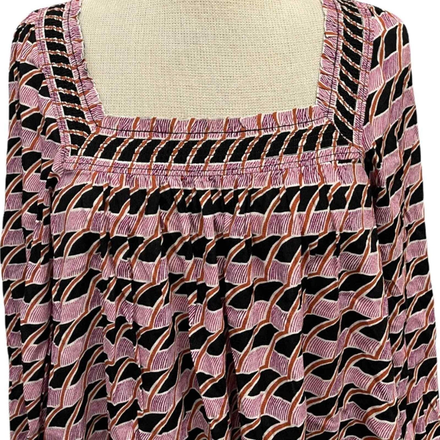 Anthropologie Maeve Adrienne Geometric Tunic Square Neck Size S - Premium Clothing, Shoes & Accessories:Women:Women's Clothing:Dresses from Anthropologie - Just $74.00! Shop now at Finds For You