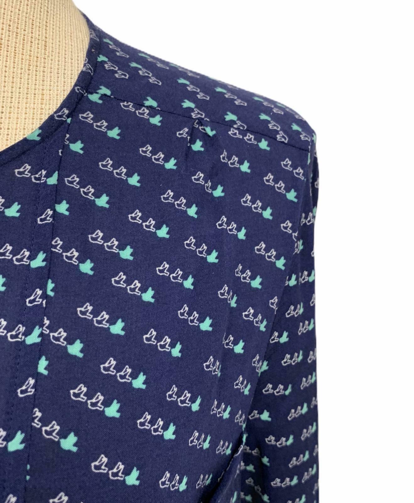 Anthropologie Maeve Blouse Petite Clara Bird Blouse Button Down Size 12P - Premium Clothing, Shoes & Accessories:Women:Women's Clothing:Tops from Anthropologie - Just $22.71! Shop now at Finds For You