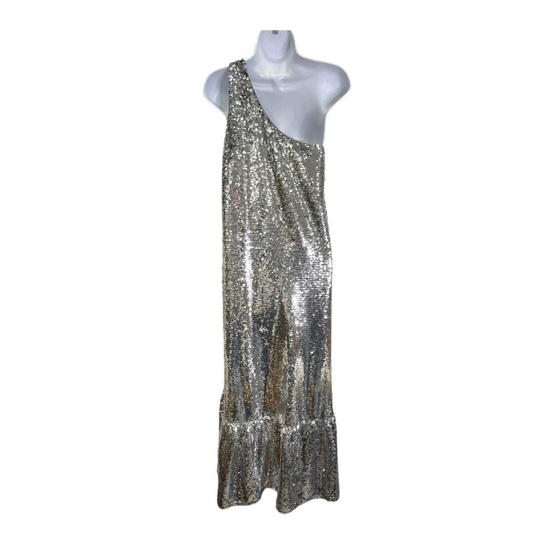 Anthropologie Maeve Sequin One Shoulder Midi Dress Size XS New - Premium from Anthropologie - Just $189.00! Shop now at Finds For You