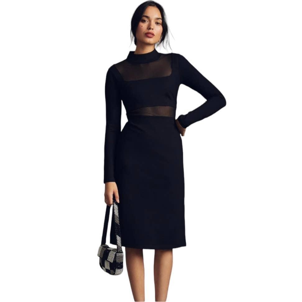Anthropologie Maeve Sheer Side Slit Dress Body Con Size S Black Finds For You Anthropologie Maeve Sheer Side Slit Dress Body Con Size S Black Finds For You