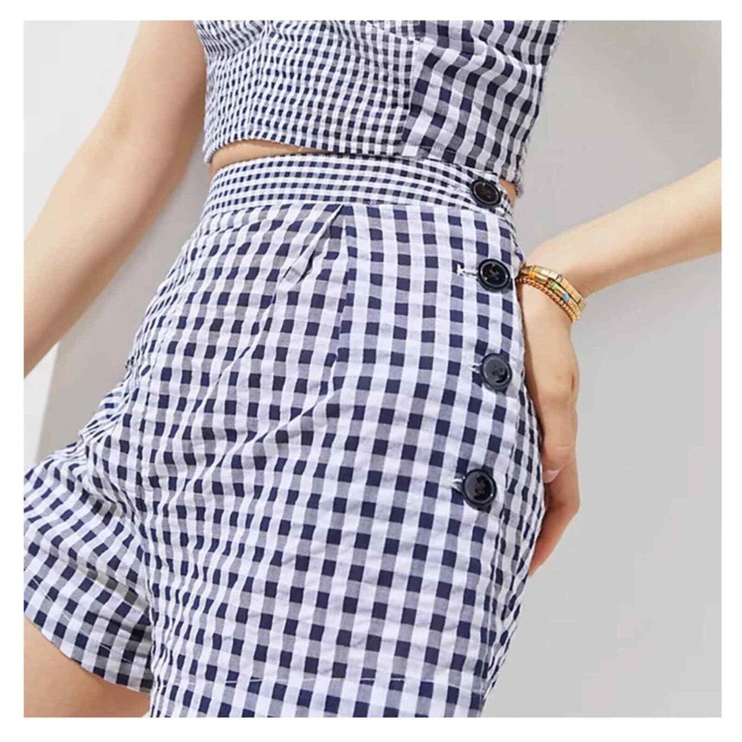 Anthropologie Maeve Three Piece Gingham Short Set Size 4 NEW - Premium Clothing, Shoes & Accessories:Women:Women's Clothing:Tops from Anthropologie - Just $99.99! Shop now at Finds For You