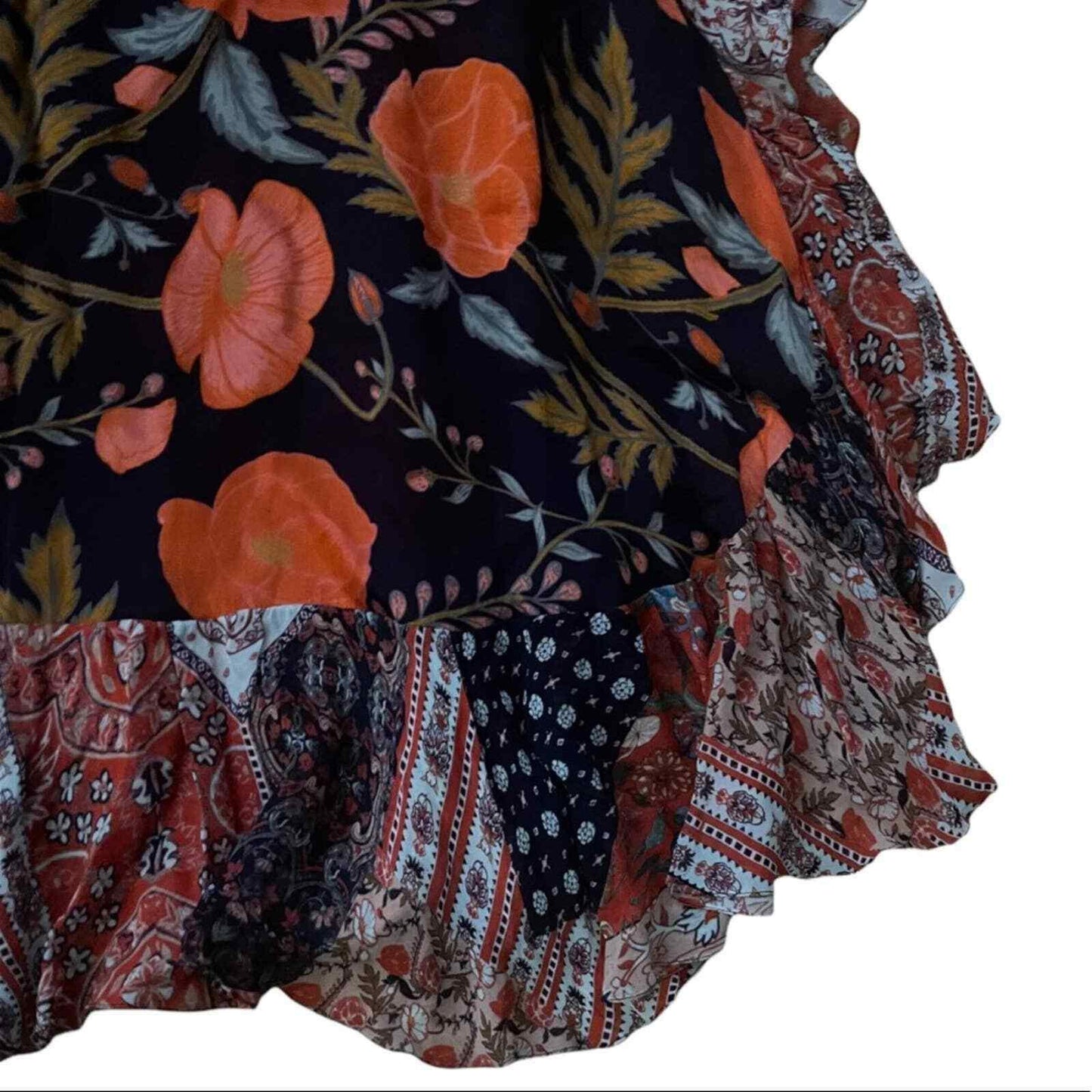 Anthropologie Nidhi Yasha Floral Ruffle Maxi Skirt Size 6 - Premium Clothing, Shoes & Accessories:Women:Women's Clothing:Skirts from Anthropologie - Just $140.39! Shop now at Finds For You