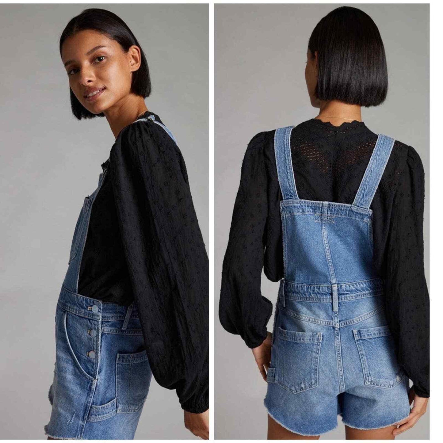 Anthropologie Pilcro Cut Off Denim Overalls Size 28 New - Premium Clothing, Shoes & Accessories:Women:Women's Clothing:Jumpsuits & Rompers from Anthropologie - Just $99.99! Shop now at Finds For You