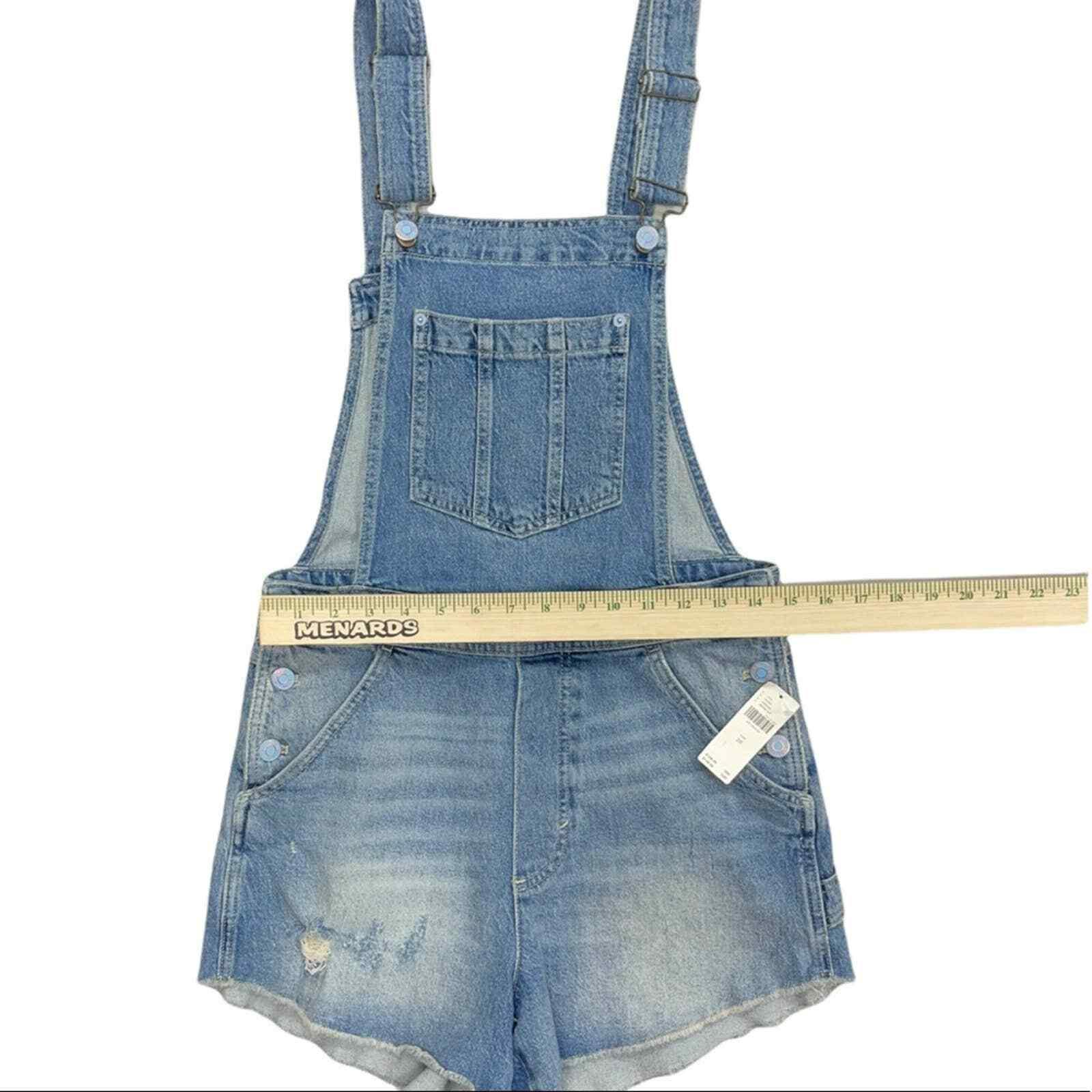 Anthropologie Pilcro Cut Off Denim Overalls Size 28 New - Premium Clothing, Shoes & Accessories:Women:Women's Clothing:Jumpsuits & Rompers from Anthropologie - Just $99.99! Shop now at Finds For You