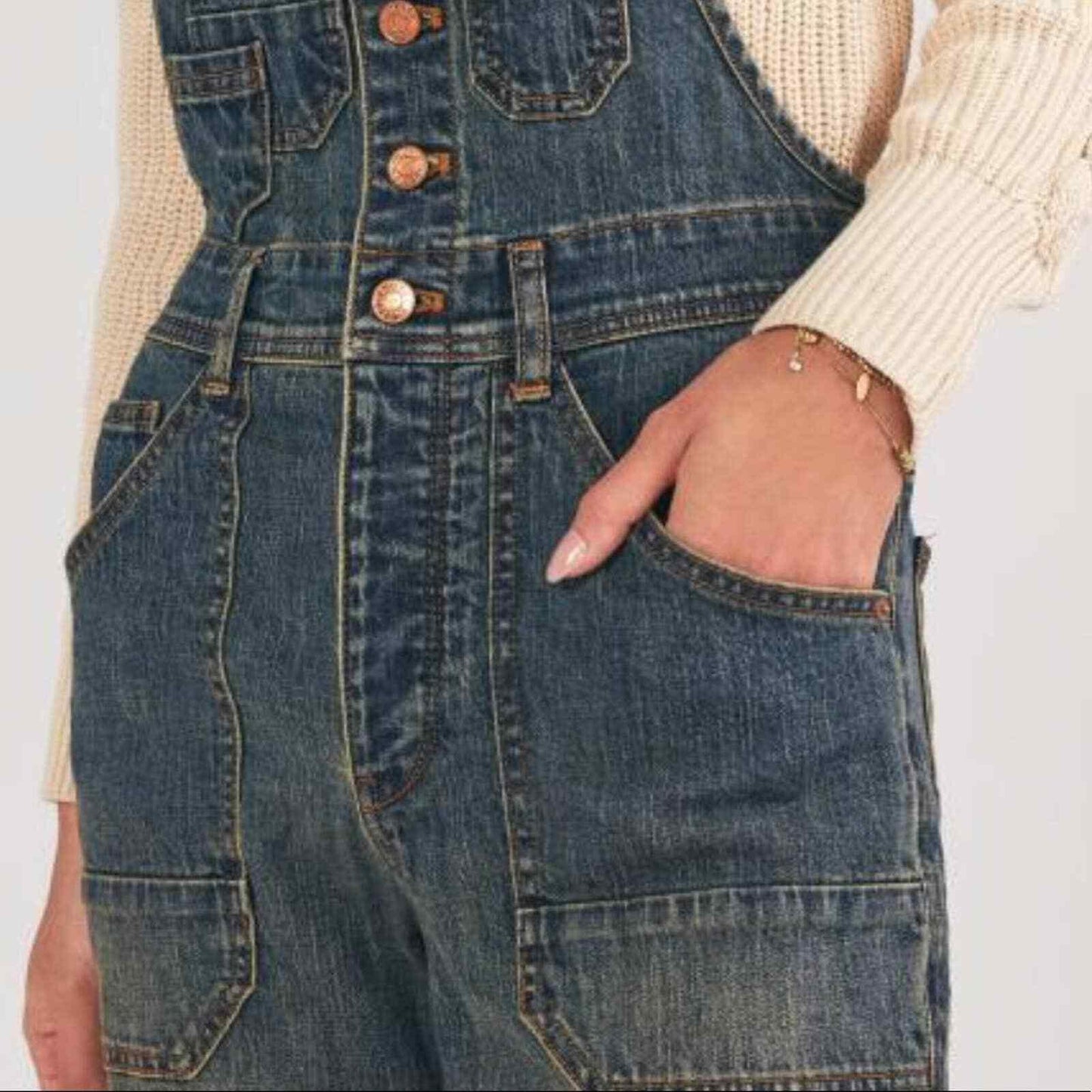 Anthropologie Pilcro The Painters Denim Overalls NEW Size 27 - Premium Clothing, Shoes & Accessories:Women:Women's Clothing:Jumpsuits & Rompers from Anthropologie - Just $99.99! Shop now at Finds For You