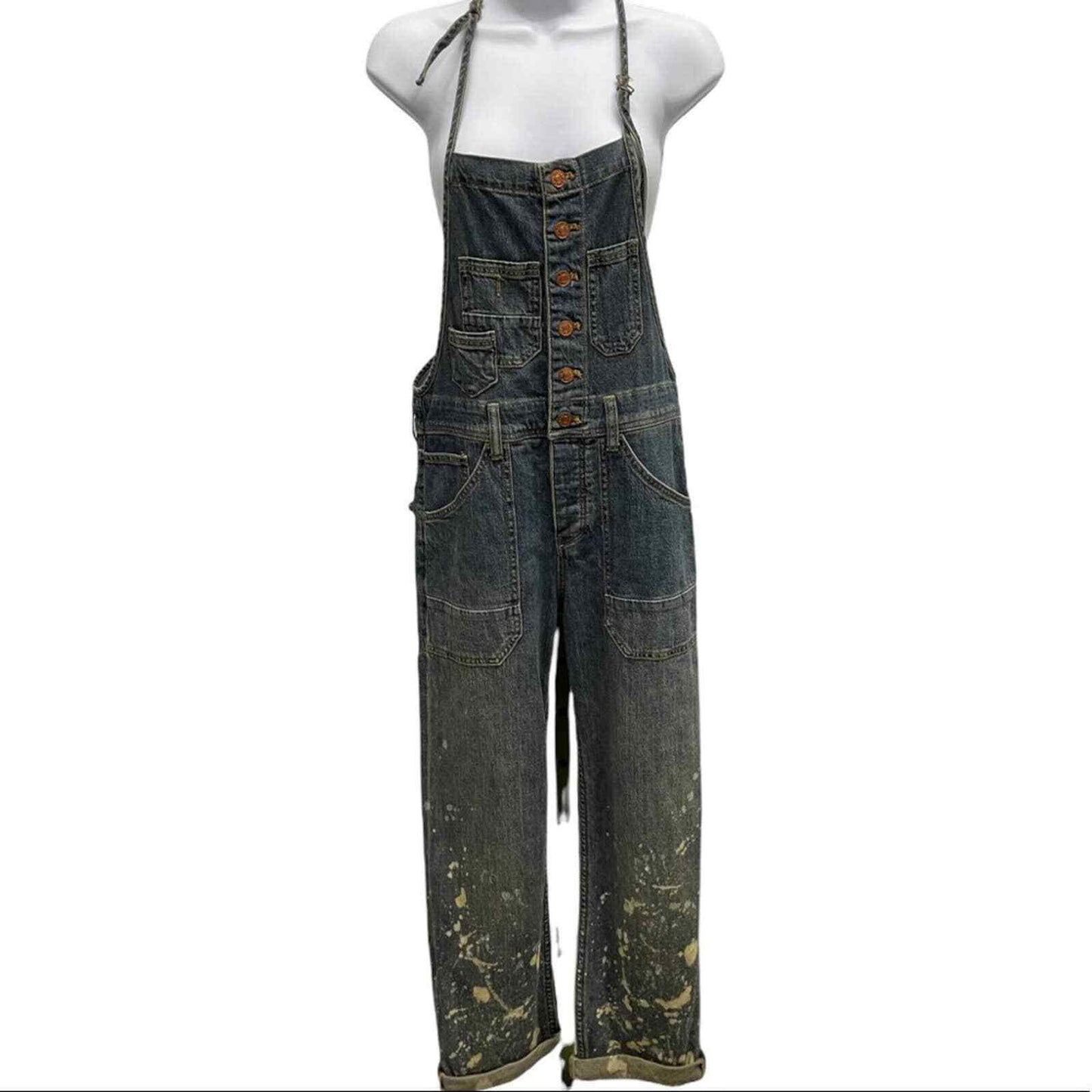 Anthropologie Pilcro The Painters Denim Overalls NEW Size 27 - Premium Clothing, Shoes & Accessories:Women:Women's Clothing:Jumpsuits & Rompers from Anthropologie - Just $99.99! Shop now at Finds For You