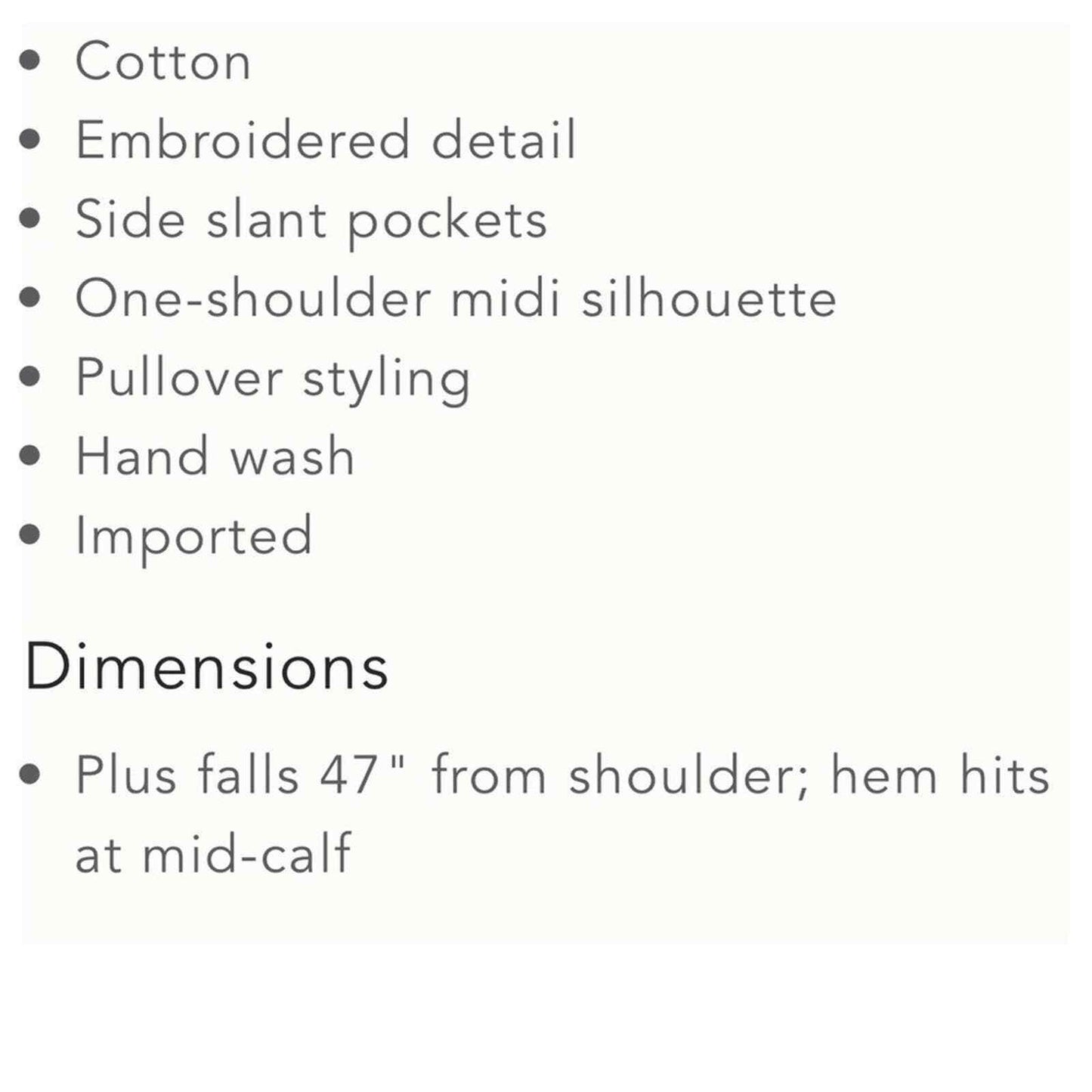 Anthropologie Plenty Tracy Reese Embroidered One Shoulder Dress NEW Plus 1X - Premium Clothing, Shoes & Accessories:Women:Women's Clothing:Dresses from Anthropologie - Just $116.00! Shop now at Finds For You