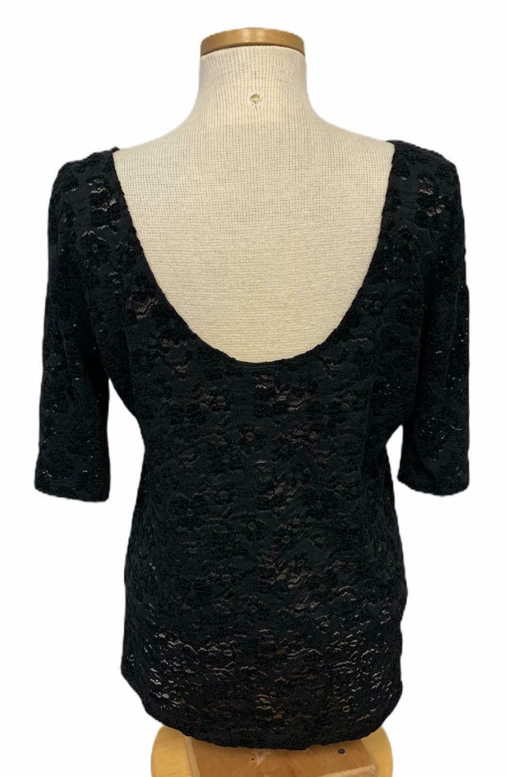 Anthropologie PURE + GOOD Lace Top Color Size XL Black - Premium Clothing, Shoes & Accessories:Women:Women's Clothing:Tops from Pure + Good - Just $22.71! Shop now at Finds For You
