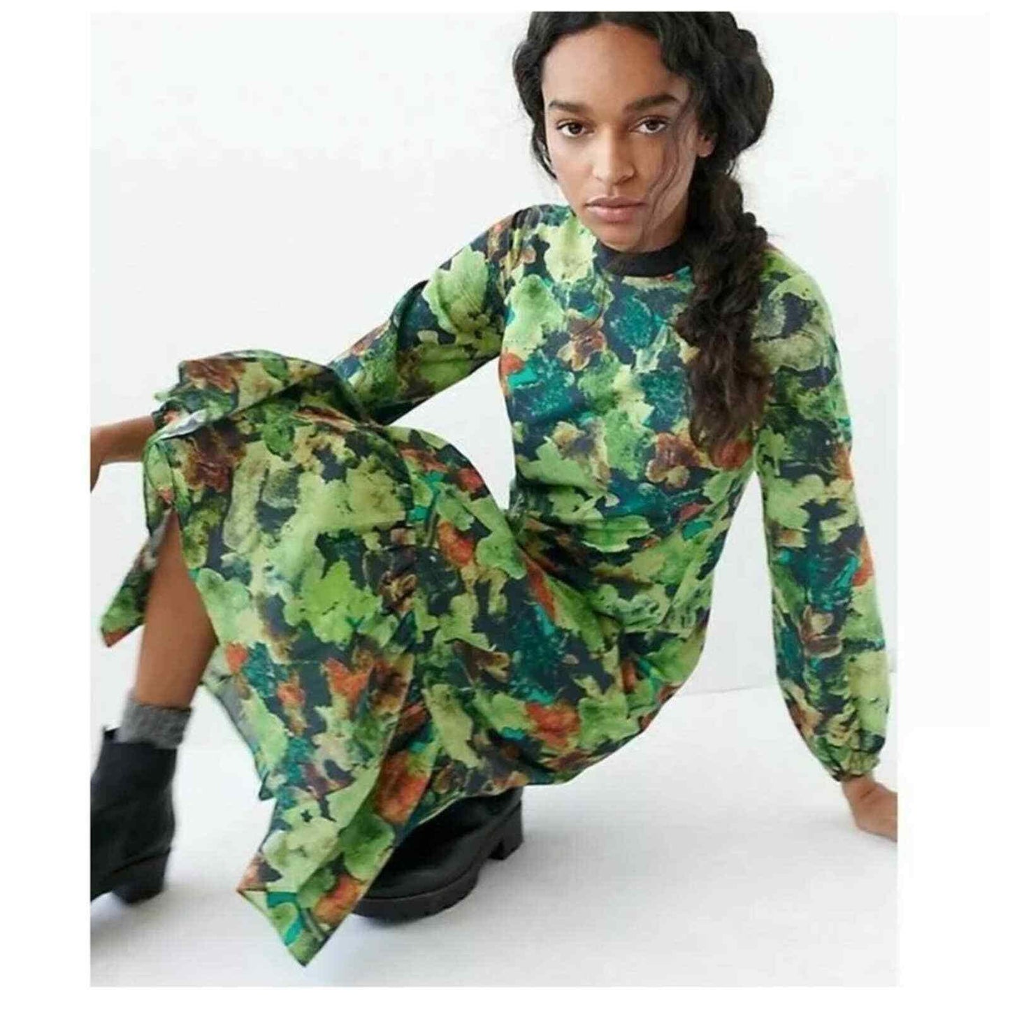 Anthropologie Raquela Maxi Dress Samant Chahaun Green Floral Plus Size 2X - Premium Clothing, Shoes & Accessories:Women:Women's Clothing:Dresses from Anthropologie - Just $160.00! Shop now at Finds For You