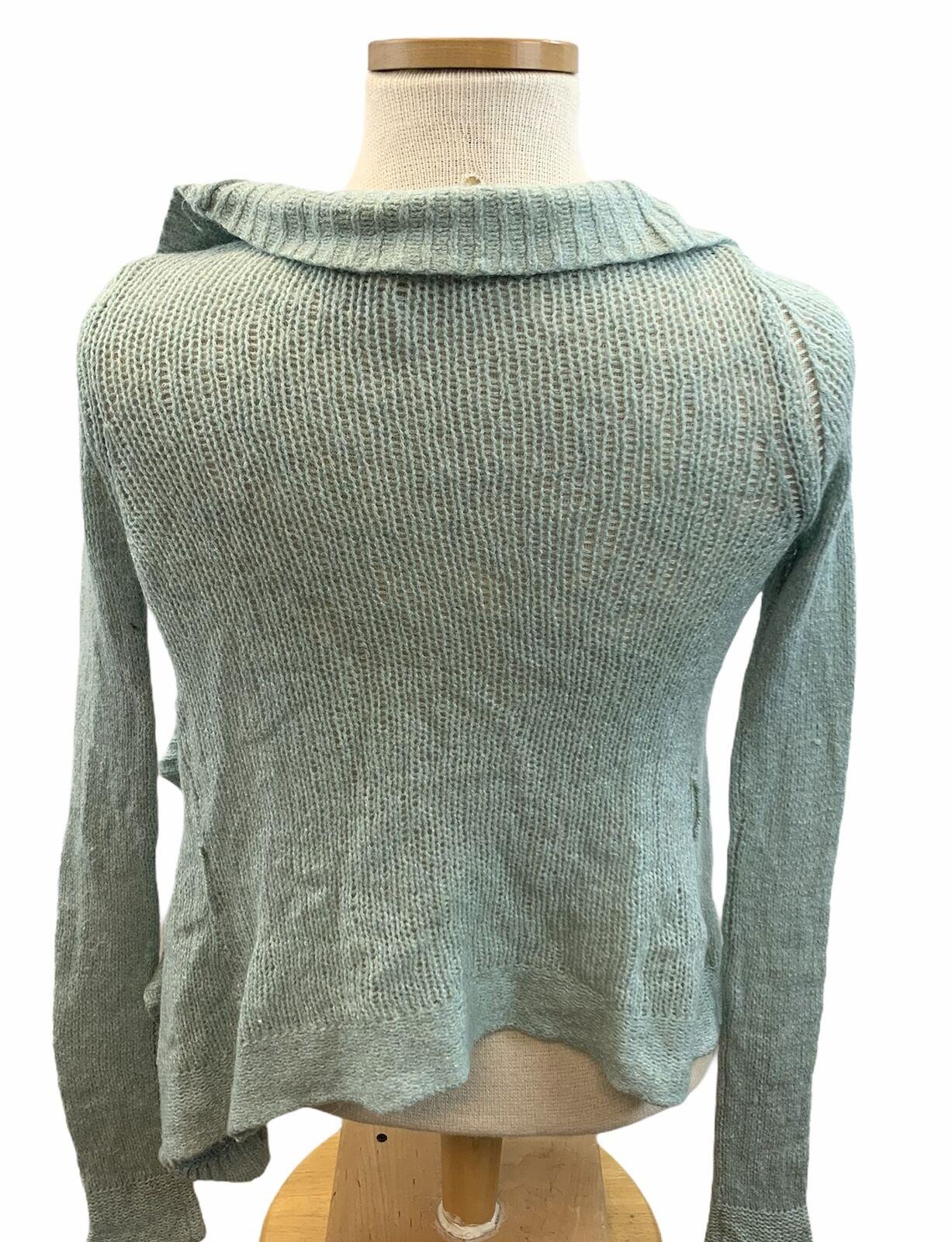 Anthropologie Sleeping On Snow Green Ruffle Open Front Cardigan Womens Size S - Premium Clothing, Shoes & Accessories:Women:Women's Clothing:Sweaters from Anthropologie - Just $22.71! Shop now at Finds For You