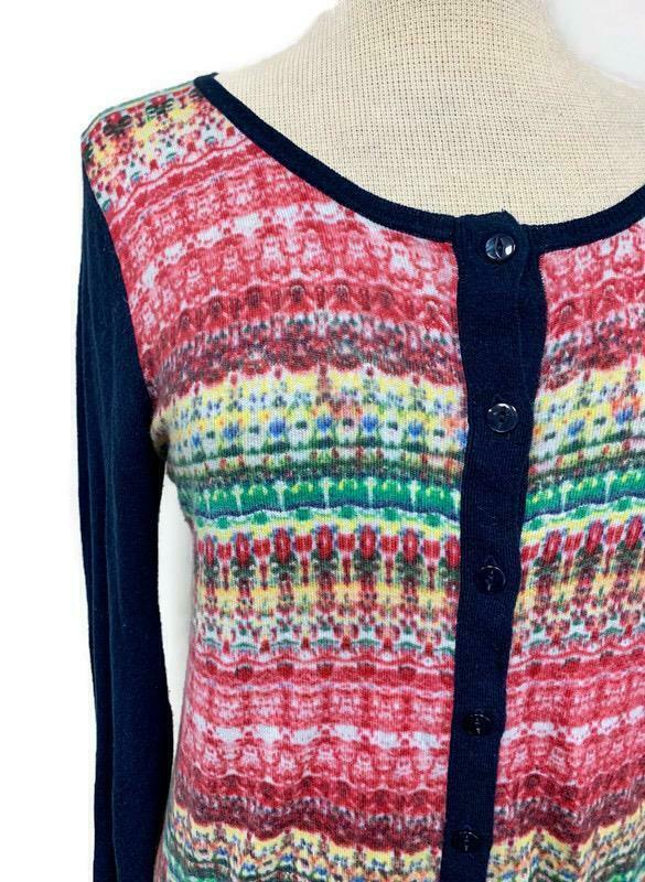 Anthropologie Sparrow Floral Lightweight Cardigan Large Cotton Nylon Cashmere - Premium Clothing, Shoes & Accessories:Women:Women's Clothing:Sweaters from Anthropologie - Just $30.29! Shop now at Finds For You