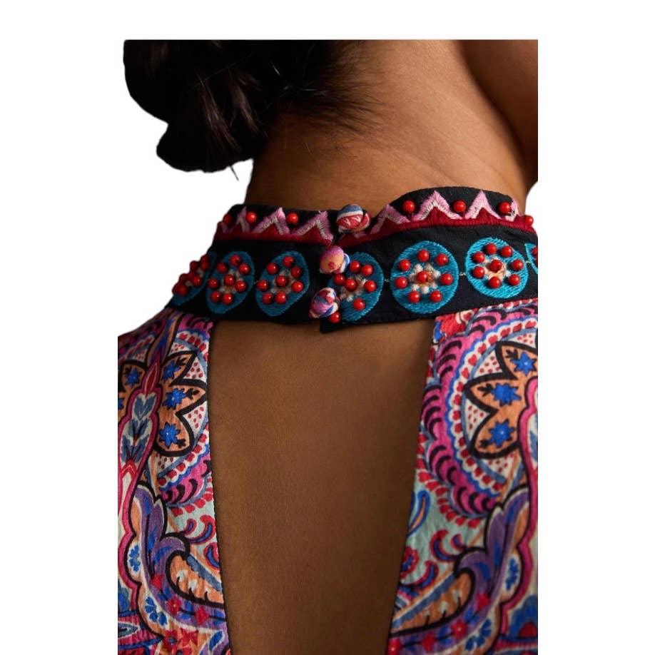 Anthropologie Tiered Mixed Print Beaded Dress Size 6 New - Premium Clothing, Shoes & Accessories:Baby:Baby & Toddler Clothing:Bottoms from Anthropologie - Just $168.0! Shop now at Finds For You