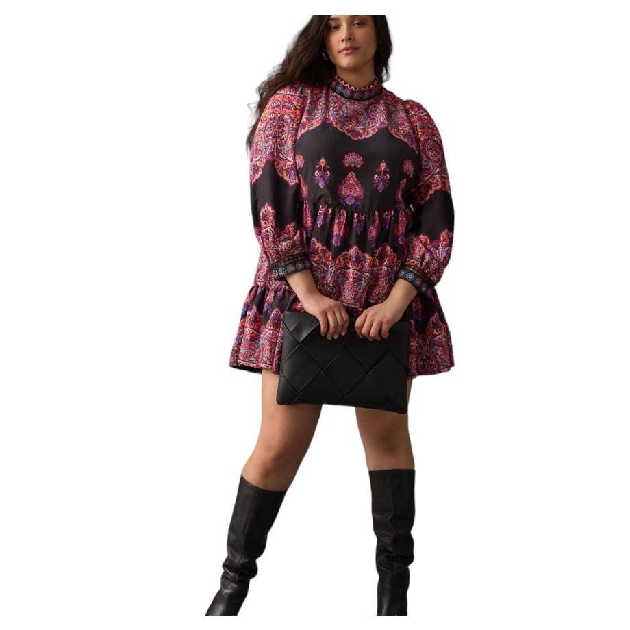 Anthropologie Tiered Mixed Print Beaded Dress Size 6 New - Premium Clothing, Shoes & Accessories:Baby:Baby & Toddler Clothing:Bottoms from Anthropologie - Just $168.0! Shop now at Finds For You