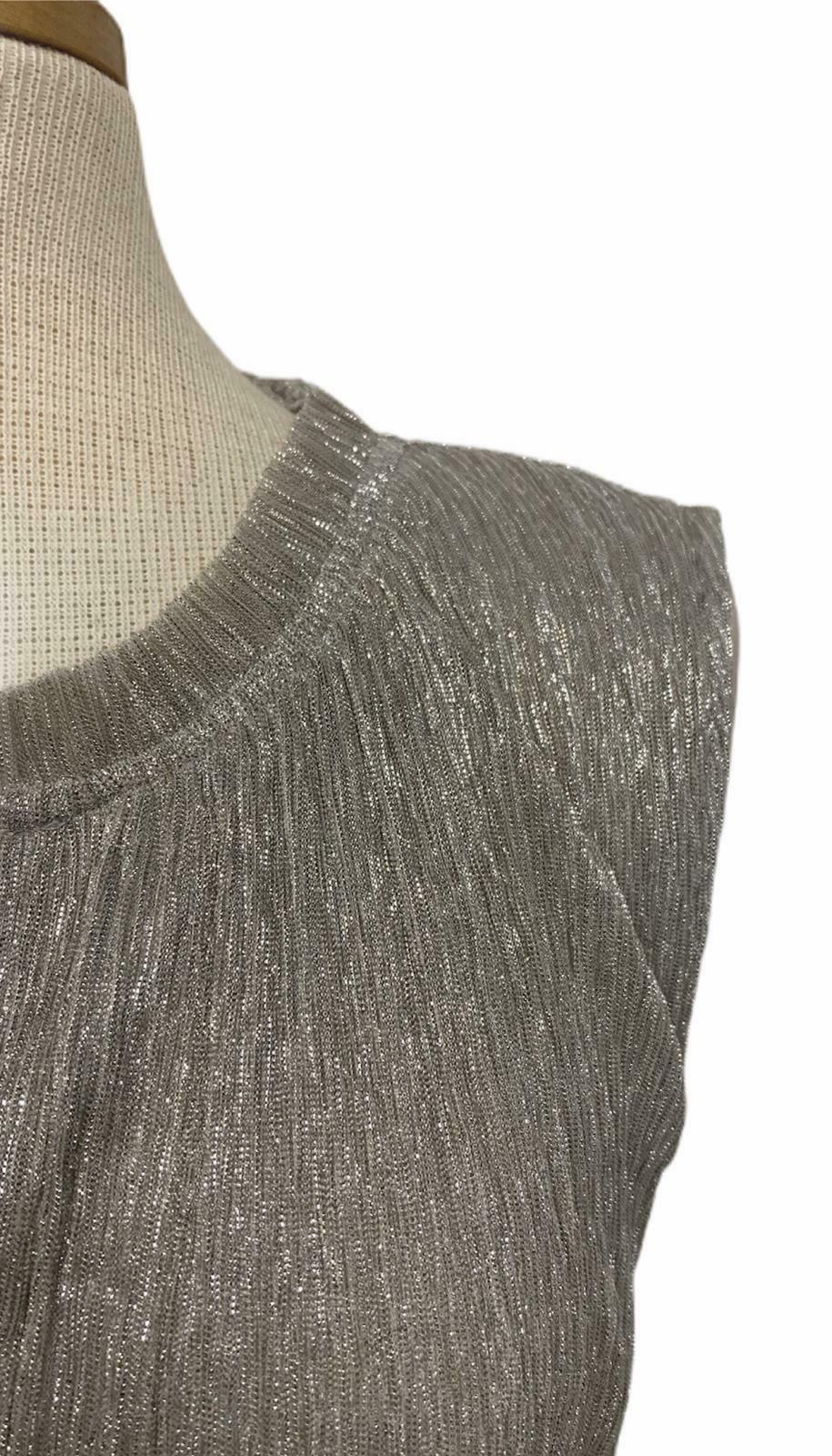 Anthropologie Vanessa Virginia Crinkle Metallic Smocked Top Size Extra Large - Premium Clothing, Shoes & Accessories:Women:Women's Clothing:Tops from Vanessa Virginia - Just $22.71! Shop now at Finds For You