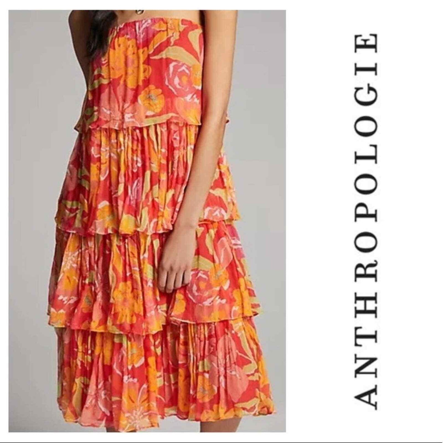 Anthropologie Verb Ravenna Tiered Midi Dress Size Small NWT - Premium Clothing, Shoes & Accessories:Women:Women's Clothing:Dresses from Anthropologie - Just $140.39! Shop now at Finds For You