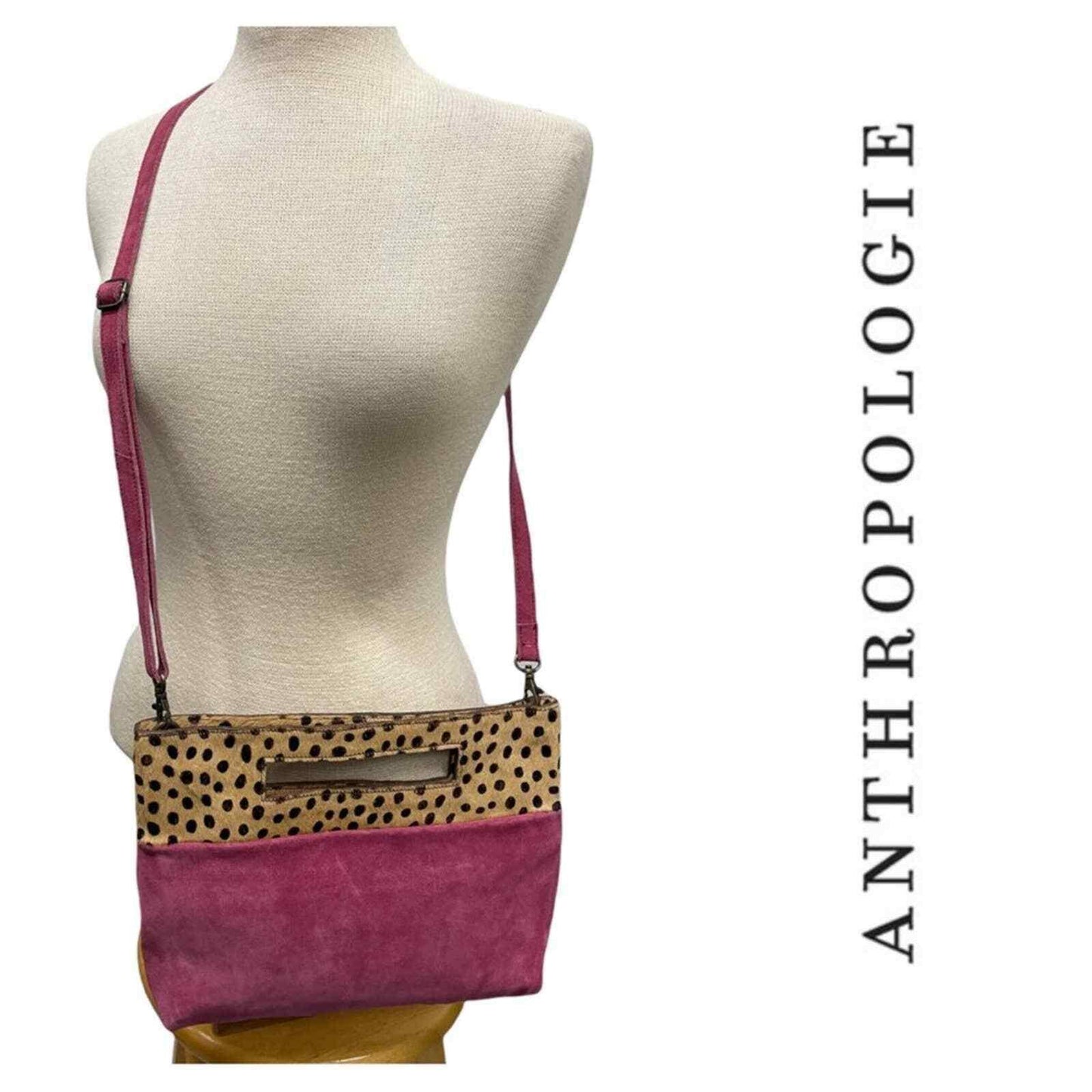 Anthropologie Verona Clutch Crossbody Handbag Suede Calf Hair - Premium Clothing, Shoes & Accessories:Women:Women's Bags & Handbags from Anthropologie - Just $85.85! Shop now at Finds For You
