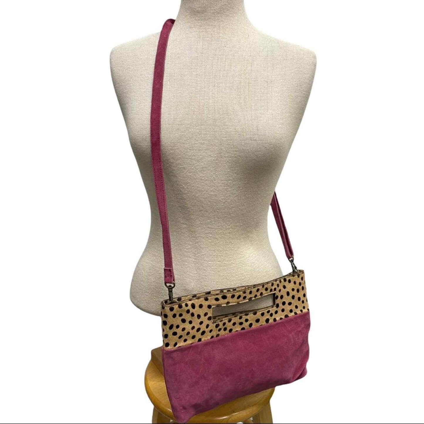 Anthropologie Verona Clutch Crossbody Handbag Suede Calf Hair - Premium Clothing, Shoes & Accessories:Women:Women's Bags & Handbags from Anthropologie - Just $85.85! Shop now at Finds For You