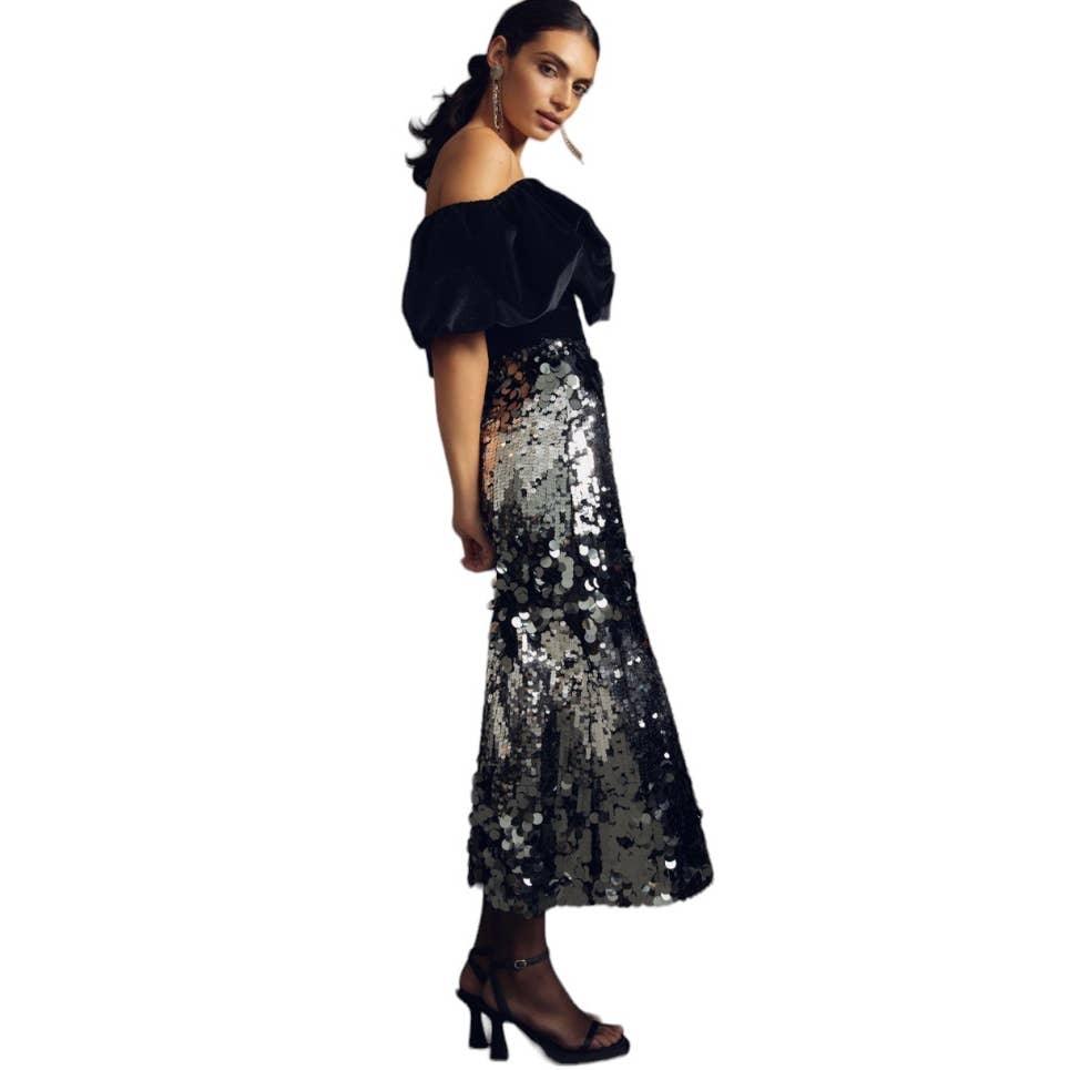 Anthropologie x Mare Mare Ombré Sequin Midi Skirt Size XXS New - Premium skirt from Anthropologie - Just $159.00! Shop now at Finds For You