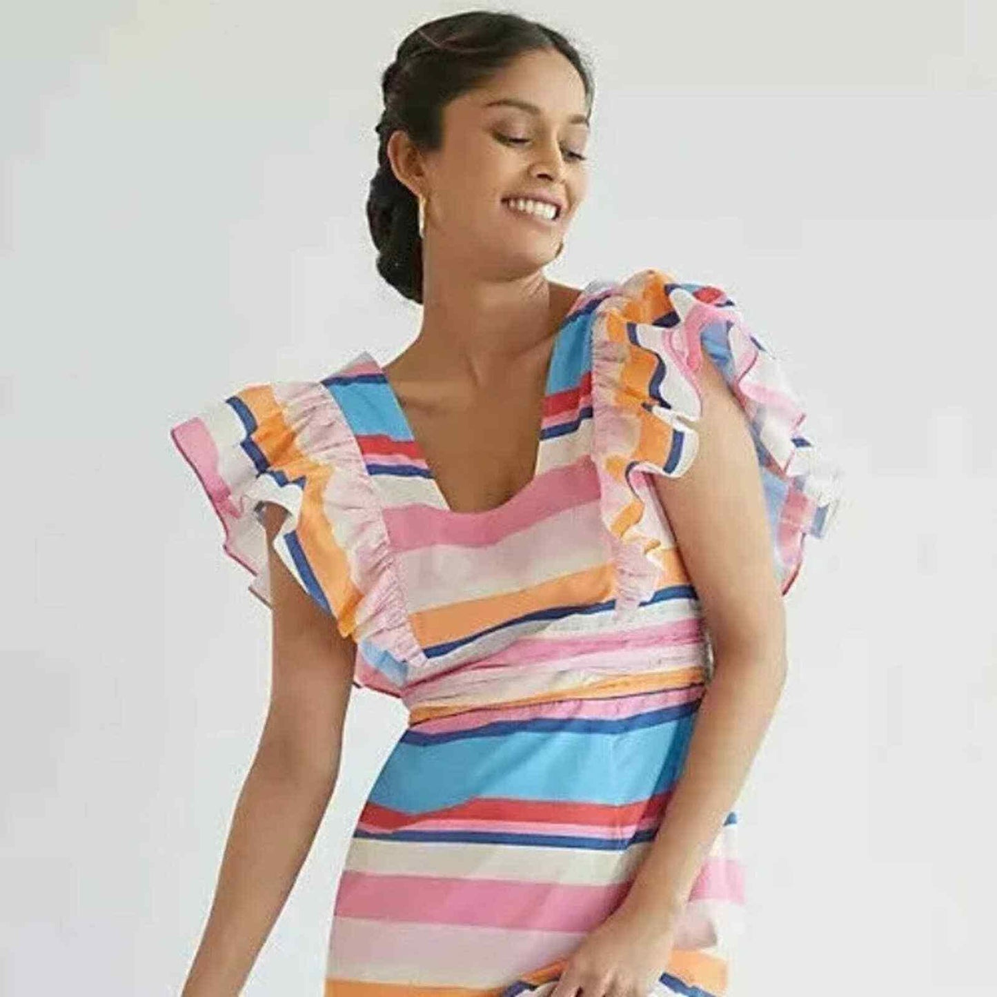Anthropologie x Plenty Tracy Reese Striped Ruffle Maxi Dress Size Small NEW - Premium Clothing, Shoes & Accessories:Women:Women's Clothing:Dresses from Anthropologie - Just $120.00! Shop now at Finds For You