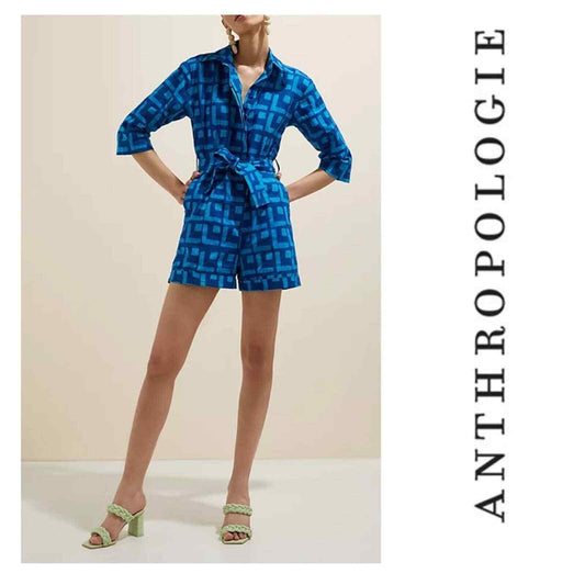 Anthropologie x Sika Geometric Romper 22 Plus Size NEW - Premium Clothing, Shoes & Accessories:Women:Women's Clothing:Jumpsuits & Rompers from Anthropologie - Just $130.29! Shop now at Finds For You