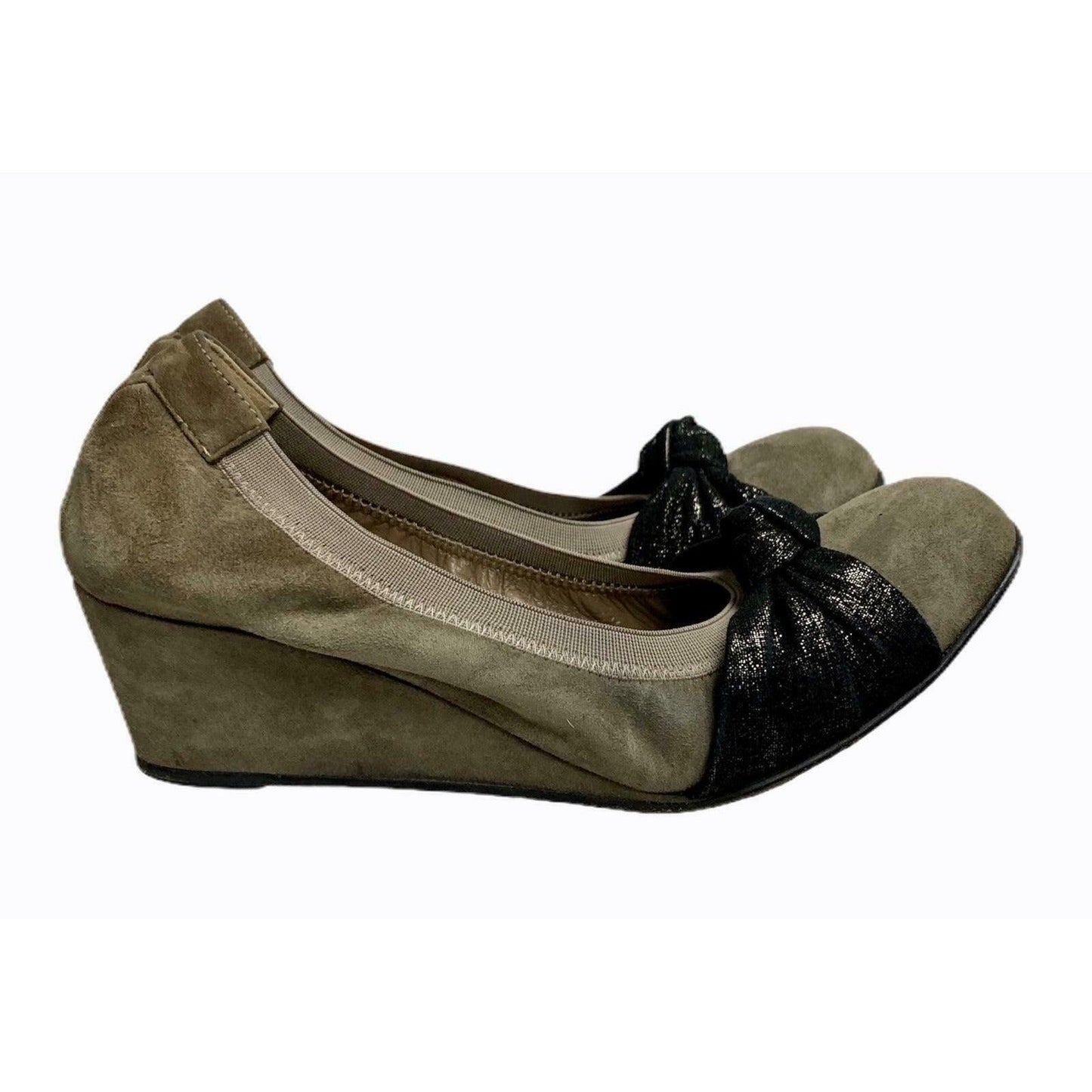 Anyi Lu Rosie Wedge Heels Shoes Comfort Leather Stretch 38 EU - Premium Clothing, Shoes & Accessories:Women:Women's Shoes:Heels from Anyi Lu - Just $45.44! Shop now at Finds For You