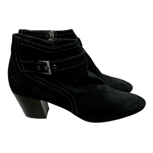 Aquatalia Femme Weatherproof Side Size Booties Ankle Boots Suede Size 9.5 Black - Premium Clothing, Shoes & Accessories:Women:Women's Shoes:Boots from Aquatalia - Just $90.89! Shop now at Finds For You