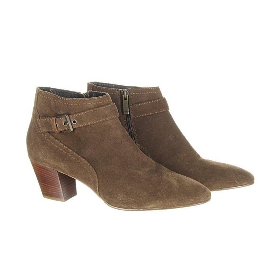 Aquatalia Femme Weatherproof Suede Ankle Boot Womens Booties Brown Size 10 - Premium Clothing, Shoes & Accessories:Women:Women's Shoes:Boots from Aquatalia - Just $143.91! Shop now at Finds For You