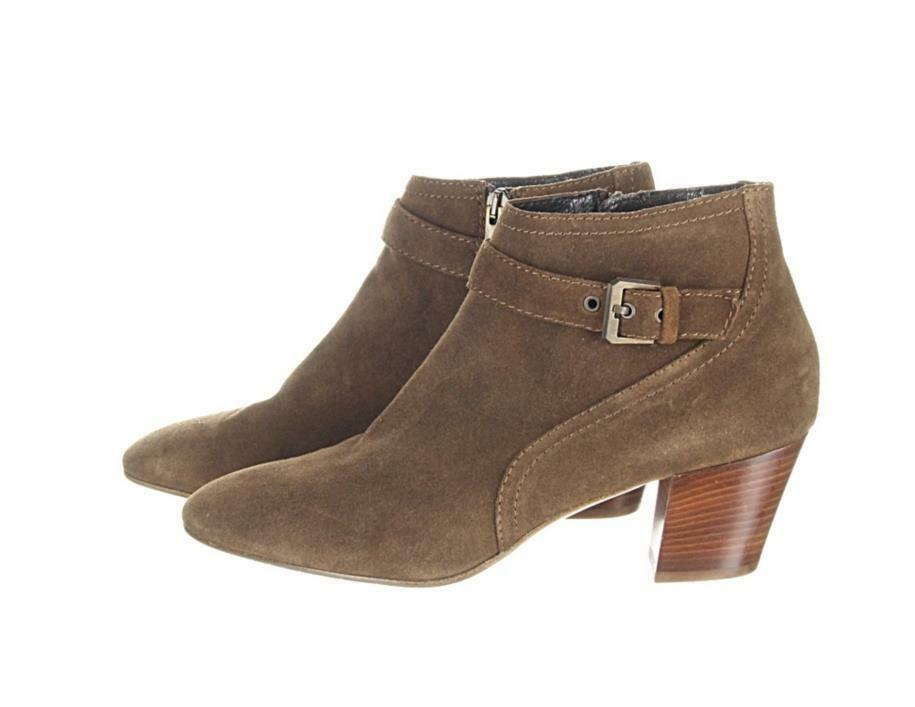 Aquatalia Femme Weatherproof Suede Ankle Boot Womens Booties Brown Size 10 - Premium Clothing, Shoes & Accessories:Women:Women's Shoes:Boots from Aquatalia - Just $143.91! Shop now at Finds For You