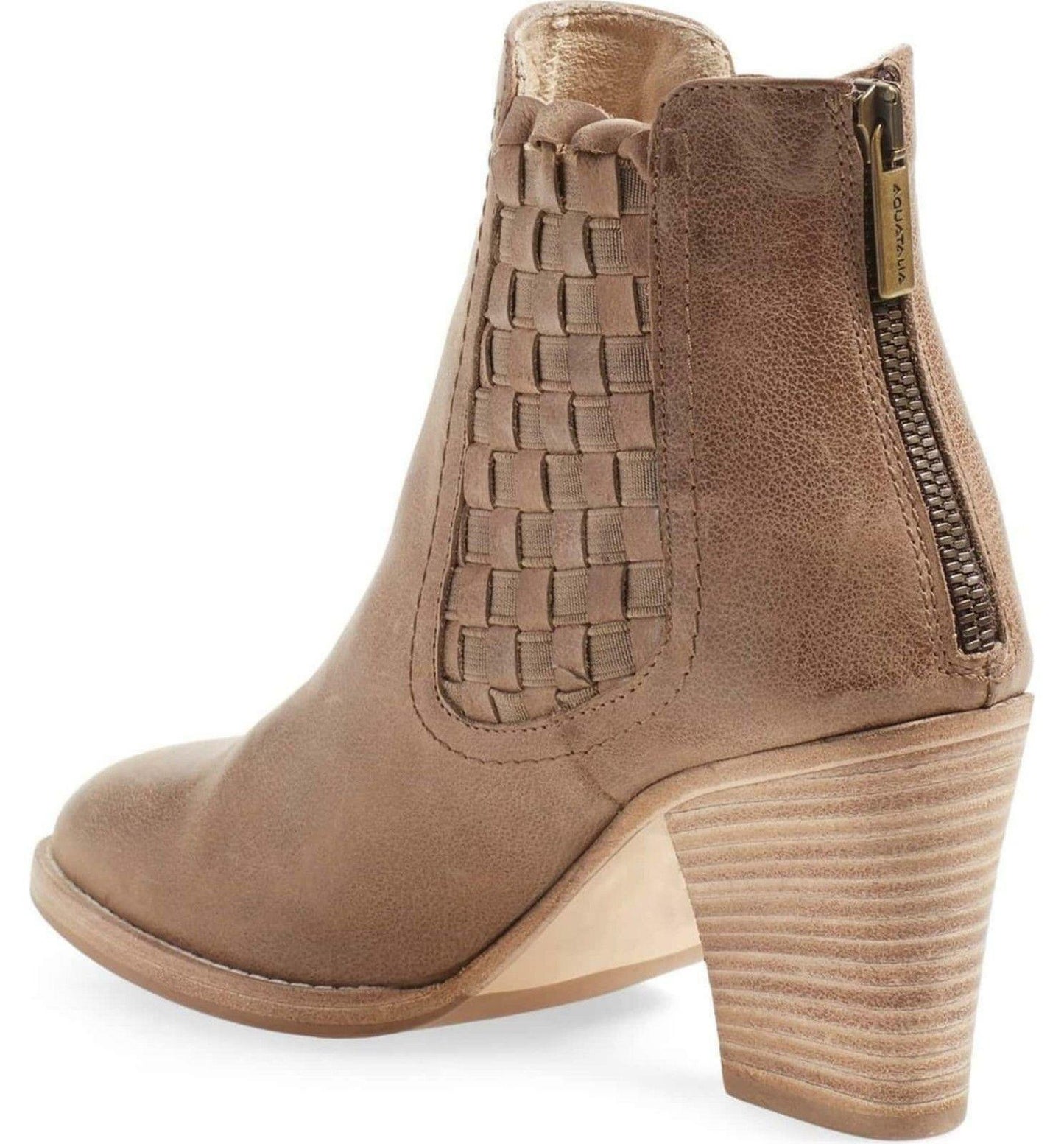 Aquatalia Frannie Leather Bootie Ankle Boots Womens Short Chelsea Boots Size 6 Tan - Premium Clothing, Shoes & Accessories:Women:Women's Shoes:Boots from Aquatalia - Just $106.04! Shop now at Finds For You