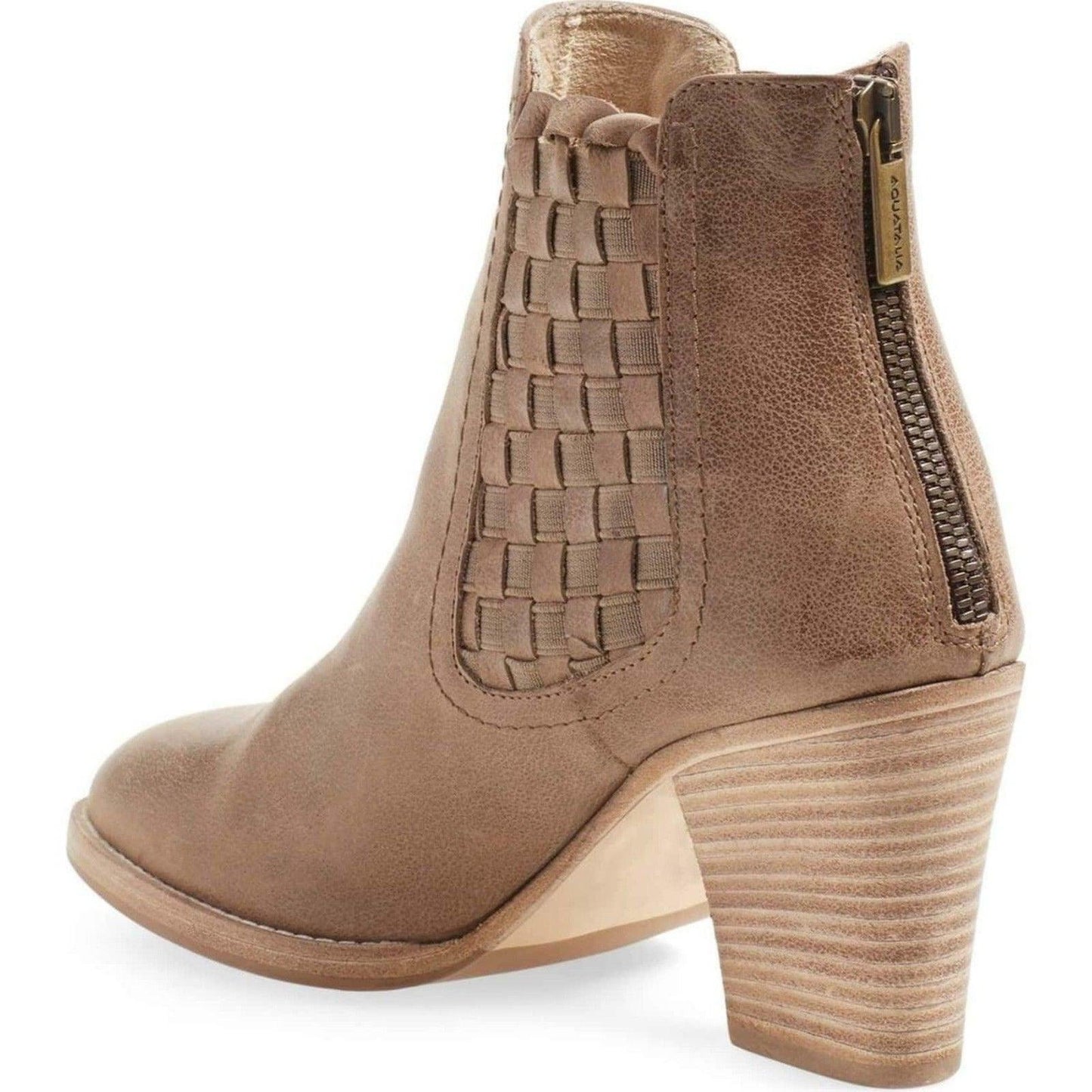 Aquatalia Frannie Leather Bootie Ankle Boots Womens Short Chelsea Boots Size 6 Tan - Premium Clothing, Shoes & Accessories:Women:Women's Shoes:Boots from Aquatalia - Just $106.04! Shop now at Finds For You
