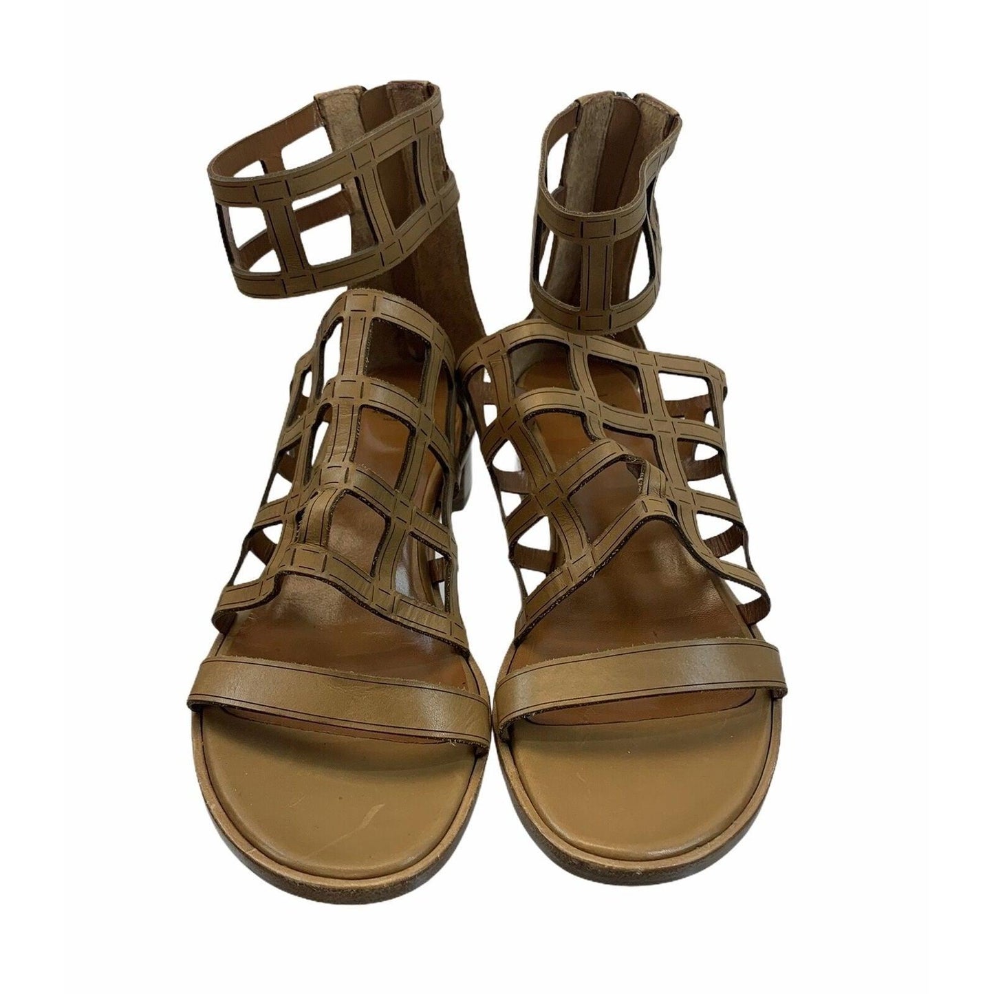 Aquatalia Gladiator Leather Rianna Caged Ankle Strap Sandals 9 Made in Italy - Premium Clothing, Shoes & Accessories:Women:Women's Shoes:Sandals from Aquatalia - Just $49.23! Shop now at Finds For You