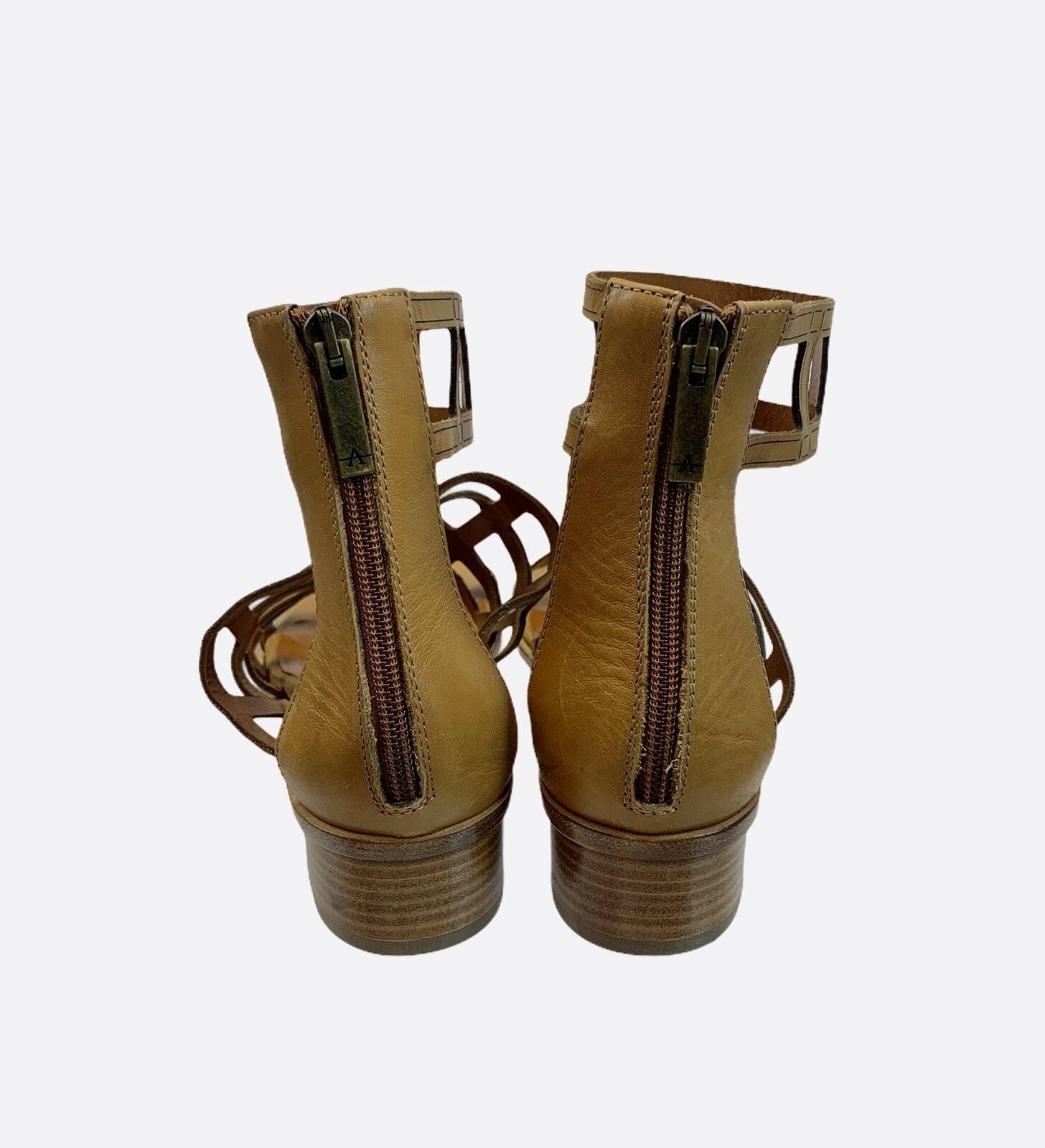 Aquatalia Gladiator Leather Rianna Caged Ankle Strap Sandals 9 Made in Italy - Premium Clothing, Shoes & Accessories:Women:Women's Shoes:Sandals from Aquatalia - Just $49.23! Shop now at Finds For You