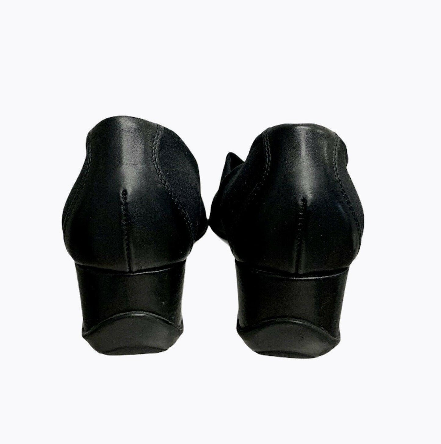 Aquatalia Nylon Wedge Heels Pumps Comfort Slip On Size 39 Black - Premium Clothing, Shoes & Accessories:Women:Women's Shoes:Heels from Aquatalia - Just $37.12! Shop now at Finds For You