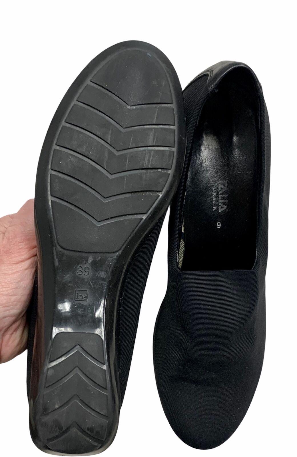 Aquatalia Nylon Wedge Heels Pumps Comfort Slip On Size 39 Black - Premium Clothing, Shoes & Accessories:Women:Women's Shoes:Heels from Aquatalia - Just $37.12! Shop now at Finds For You