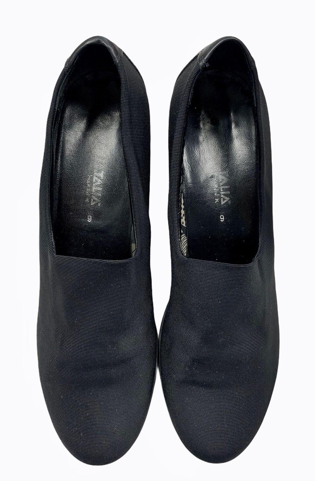 Aquatalia Nylon Wedge Heels Pumps Comfort Slip On Size 39 Black - Premium Clothing, Shoes & Accessories:Women:Women's Shoes:Heels from Aquatalia - Just $37.12! Shop now at Finds For You