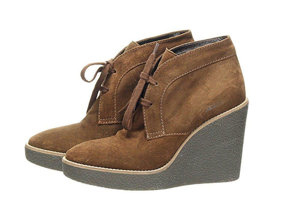 Aquatalia Valeriee Suede Lace-Up Wedge Booties Boots Fashion Boots Size 5.5 - Premium Clothing, Shoes & Accessories:Women:Women's Shoes:Boots from Aquatalia - Just $102.25! Shop now at Finds For You