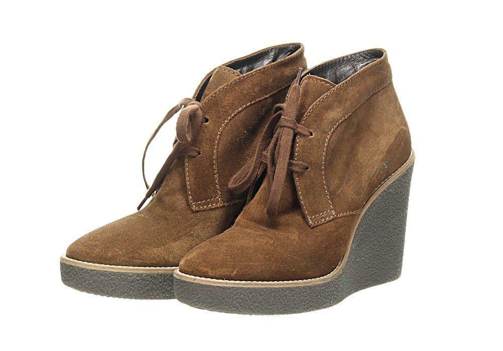 Aquatalia Valeriee Suede Lace-Up Wedge Booties Boots Fashion Boots Size 5.5 - Premium Clothing, Shoes & Accessories:Women:Women's Shoes:Boots from Aquatalia - Just $102.25! Shop now at Finds For You