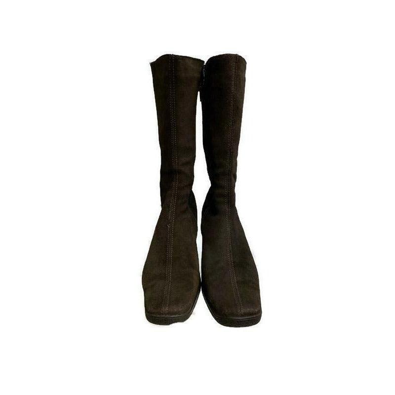 Aquatalia Wedge Suede Weatherproof Boots Side Zip Size 7 Brown - Premium Clothing, Shoes & Accessories:Women:Women's Shoes:Boots from Aquatalia - Just $45.44! Shop now at Finds For You