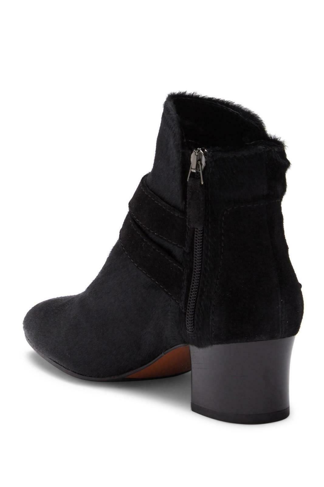 Aquatalia Women's Francique Calf Hair Zip Ankle Boots Booties Size 7.5 Black - Premium Clothing, Shoes & Accessories:Women:Women's Shoes:Boots from Aquatalia - Just $131.29! Shop now at Finds For You