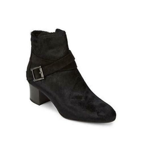 Aquatalia Women's Francique Calf Hair Zip Ankle Boots Booties Size 7.5 Black - Premium Clothing, Shoes & Accessories:Women:Women's Shoes:Boots from Aquatalia - Just $131.29! Shop now at Finds For You