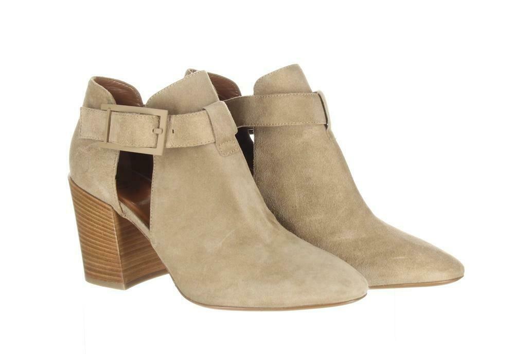 Aquatalia Women's Suede Cutout Booties Tan Ankle Boots Booties Sz. 5.5. - Premium Clothing, Shoes & Accessories:Women:Women's Shoes:Boots from Aquatalia - Just $131.29! Shop now at Finds For You