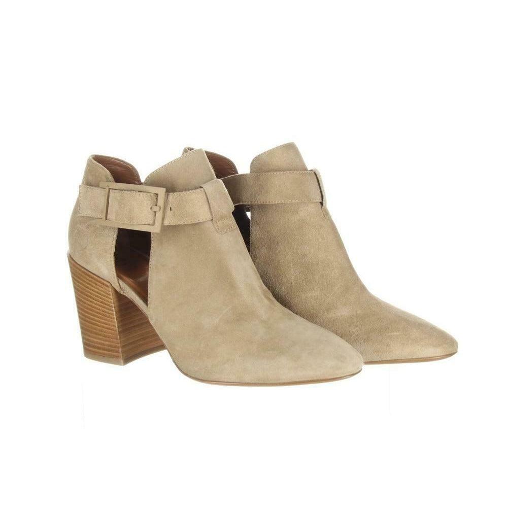 Aquatalia Women's Suede Cutout Booties Tan Ankle Boots Booties Sz. 5.5. - Premium Clothing, Shoes & Accessories:Women:Women's Shoes:Boots from Aquatalia - Just $131.29! Shop now at Finds For You