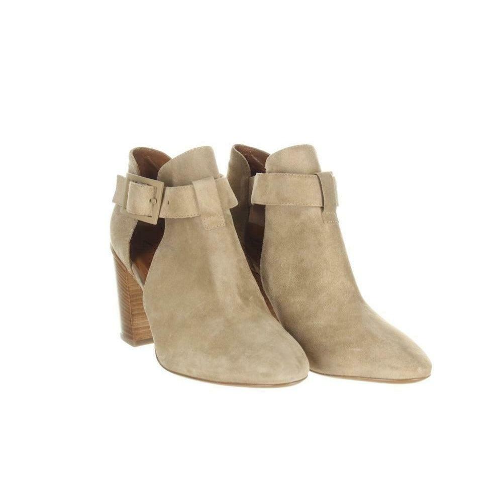 Aquatalia Women's Suede Cutout Booties Tan Ankle Boots Booties Sz. 5.5. - Premium Clothing, Shoes & Accessories:Women:Women's Shoes:Boots from Aquatalia - Just $131.29! Shop now at Finds For You