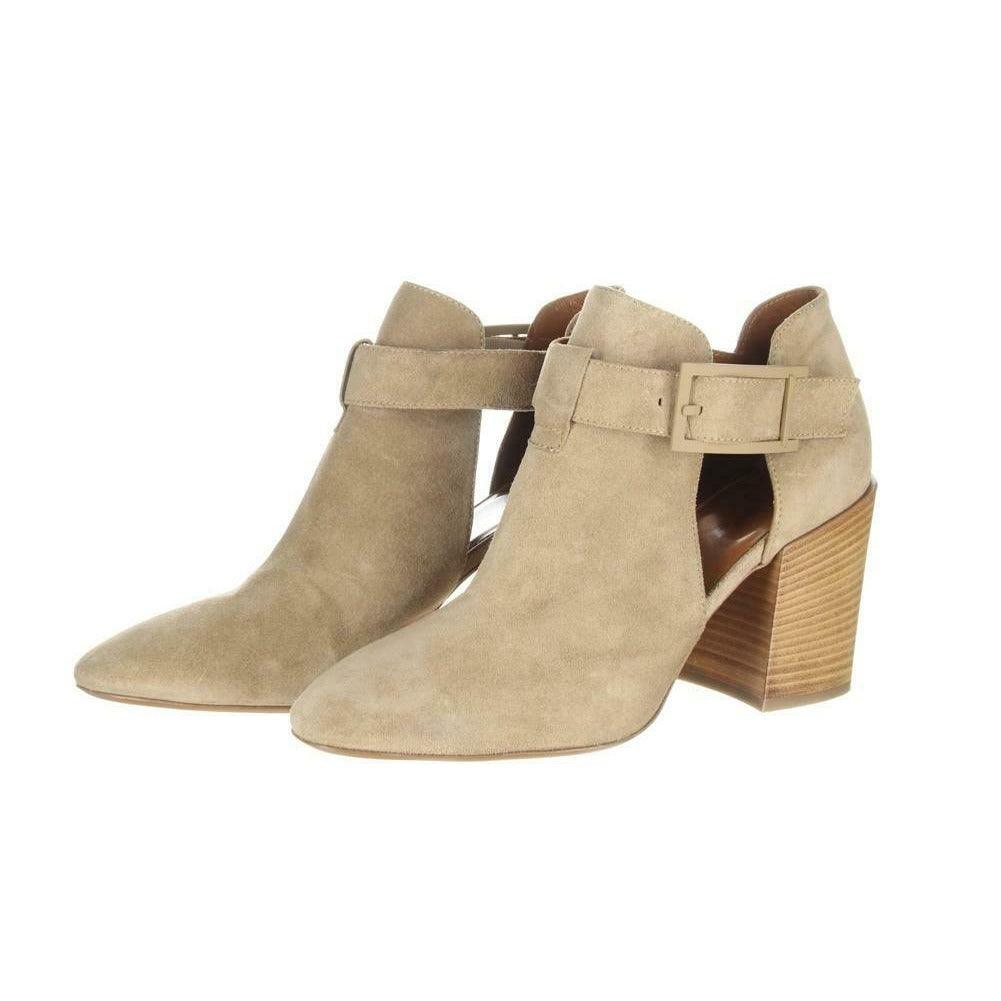 Aquatalia Women's Suede Cutout Booties Tan Ankle Boots Booties Sz. 5.5. - Premium Clothing, Shoes & Accessories:Women:Women's Shoes:Boots from Aquatalia - Just $131.29! Shop now at Finds For You