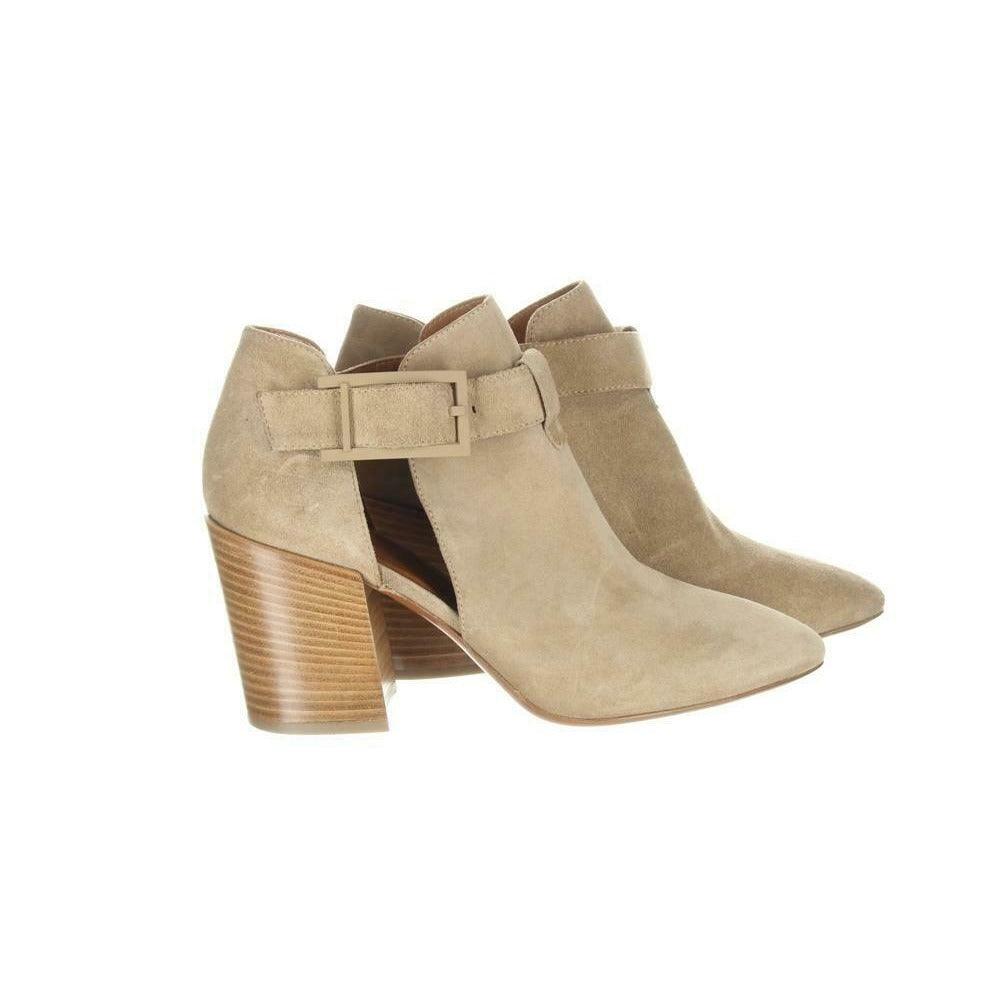 Aquatalia Women's Suede Cutout Booties Tan Ankle Boots Booties Sz. 5.5. - Premium Clothing, Shoes & Accessories:Women:Women's Shoes:Boots from Aquatalia - Just $131.29! Shop now at Finds For You