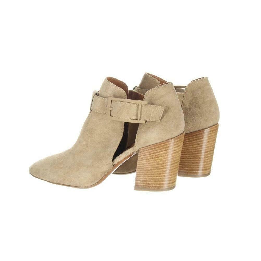 Aquatalia Women's Suede Cutout Booties Tan Ankle Boots Booties Sz. 5.5. - Premium Clothing, Shoes & Accessories:Women:Women's Shoes:Boots from Aquatalia - Just $131.29! Shop now at Finds For You