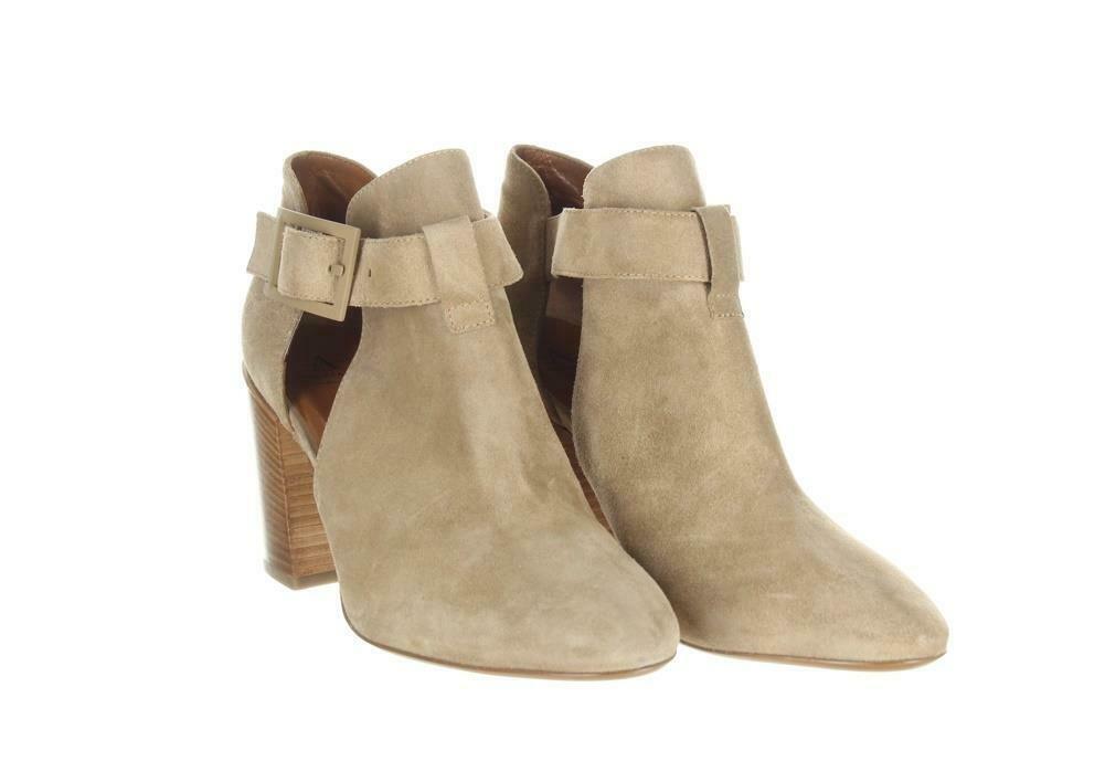 Aquatalia Women's Suede Cutout Booties Tan Ankle Boots Booties Sz. 5.5. - Premium Clothing, Shoes & Accessories:Women:Women's Shoes:Boots from Aquatalia - Just $131.29! Shop now at Finds For You
