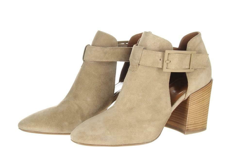 Aquatalia Women's Suede Cutout Booties Tan Ankle Boots Booties Sz. 5.5. - Premium Clothing, Shoes & Accessories:Women:Women's Shoes:Boots from Aquatalia - Just $131.29! Shop now at Finds For You